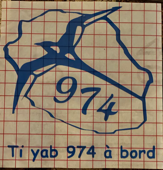 Stiker Ti yab à bord
