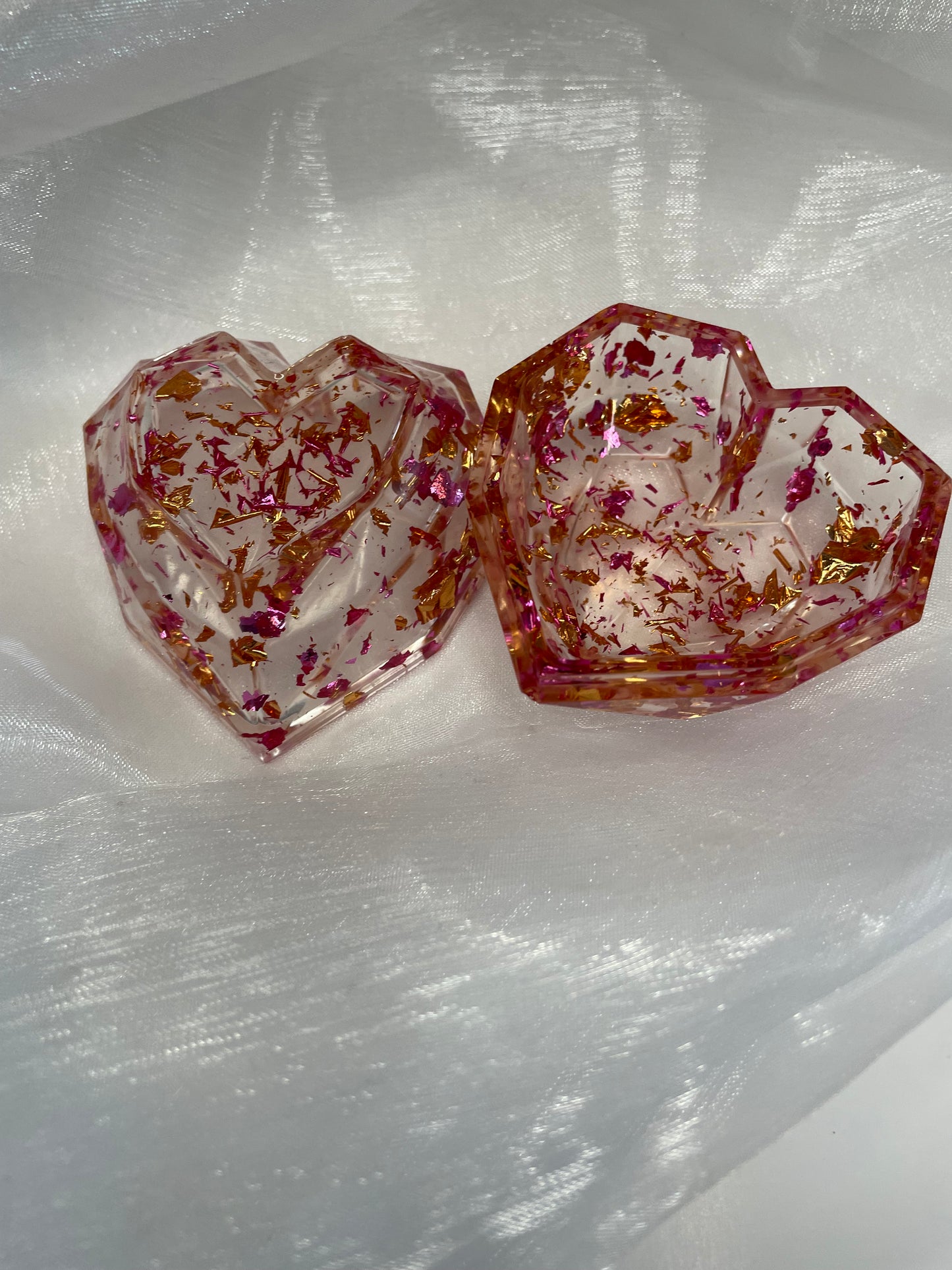 Petite boîte à bijoux en forme de cœur