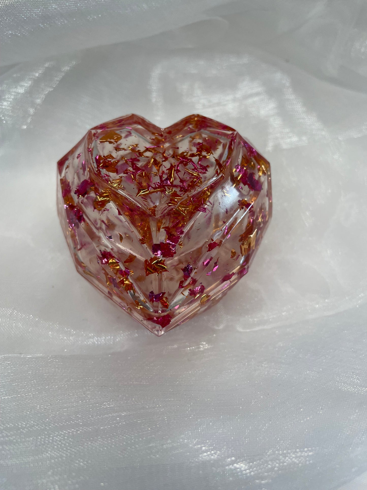 Petite boîte à bijoux en forme de cœur