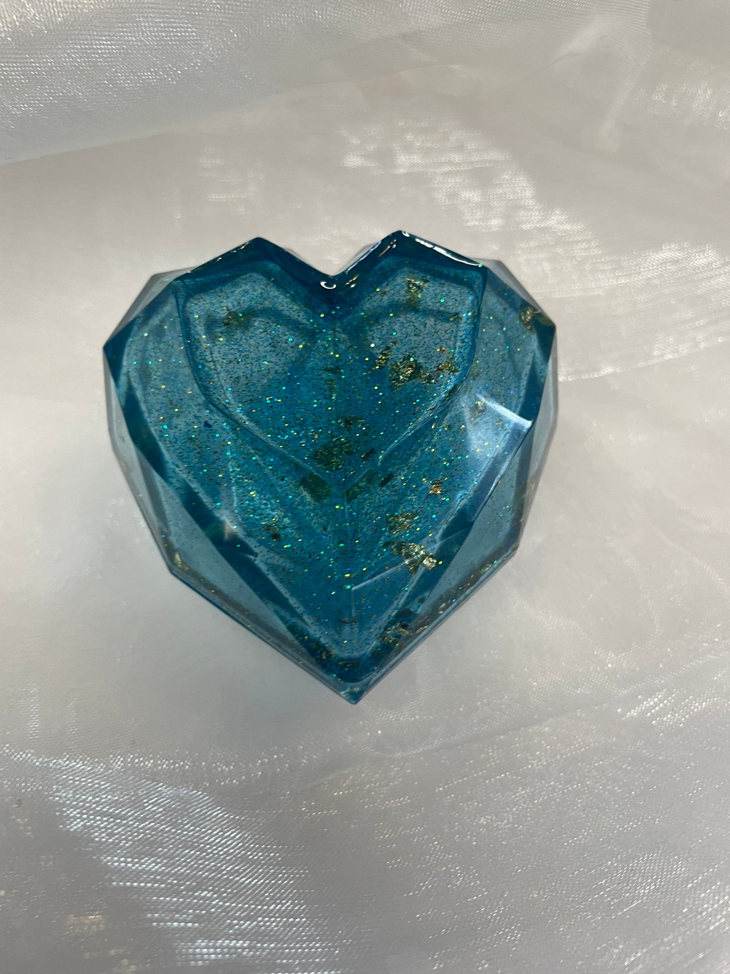 Petite boîte à bijoux en forme de cœur