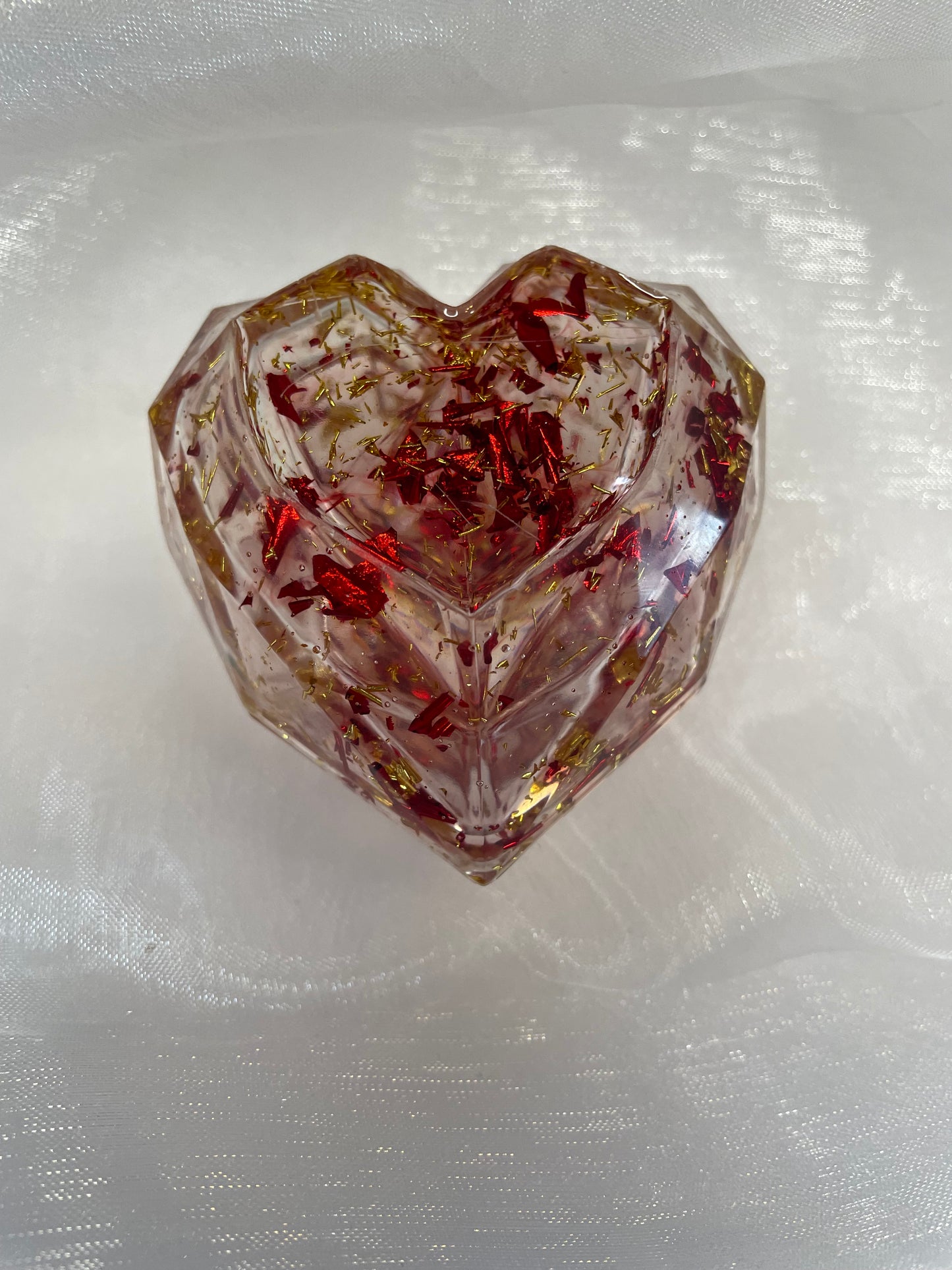 Petite boîte à bijoux en forme de cœur