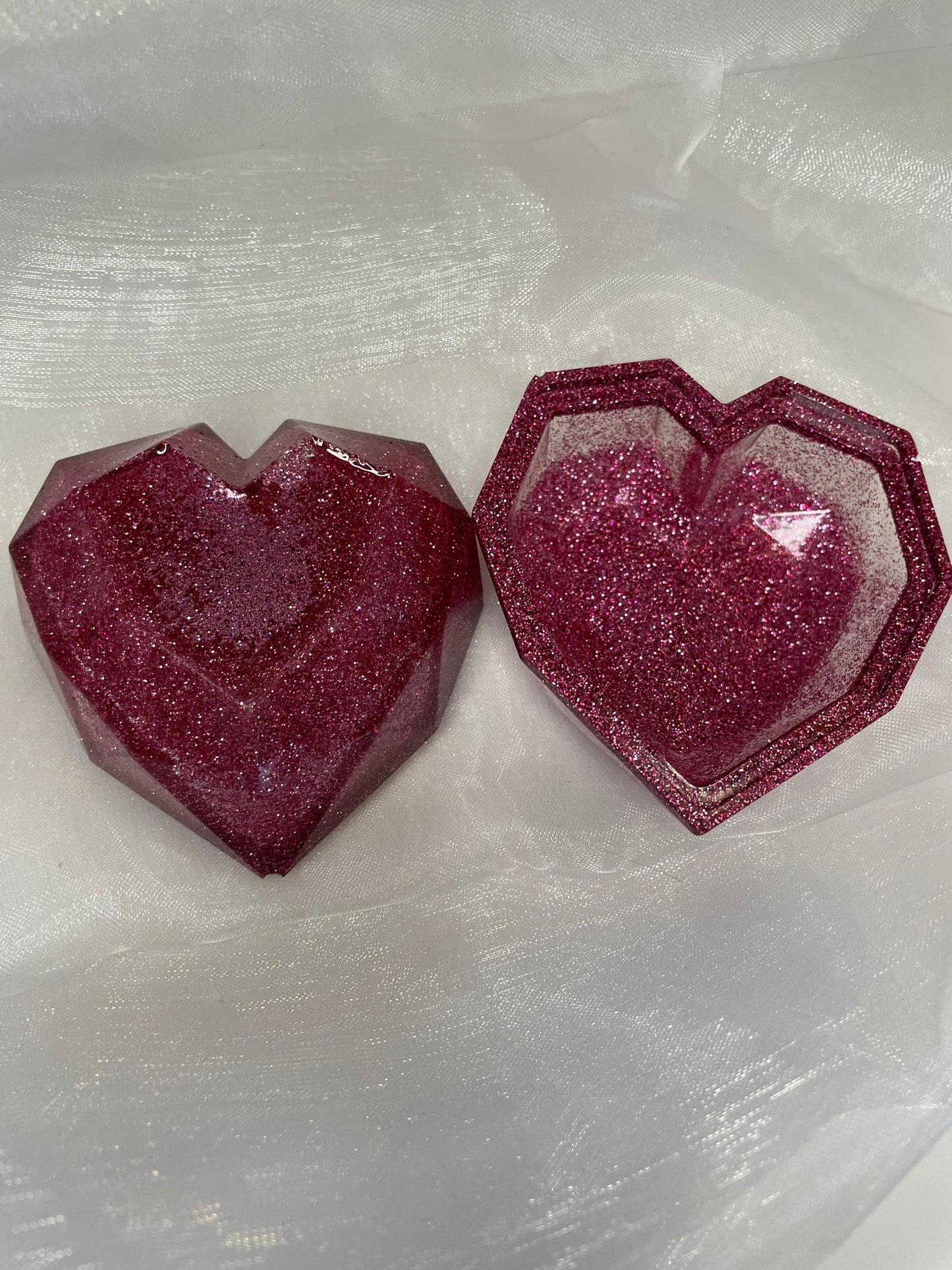 Petite boîte à bijoux en forme de cœur