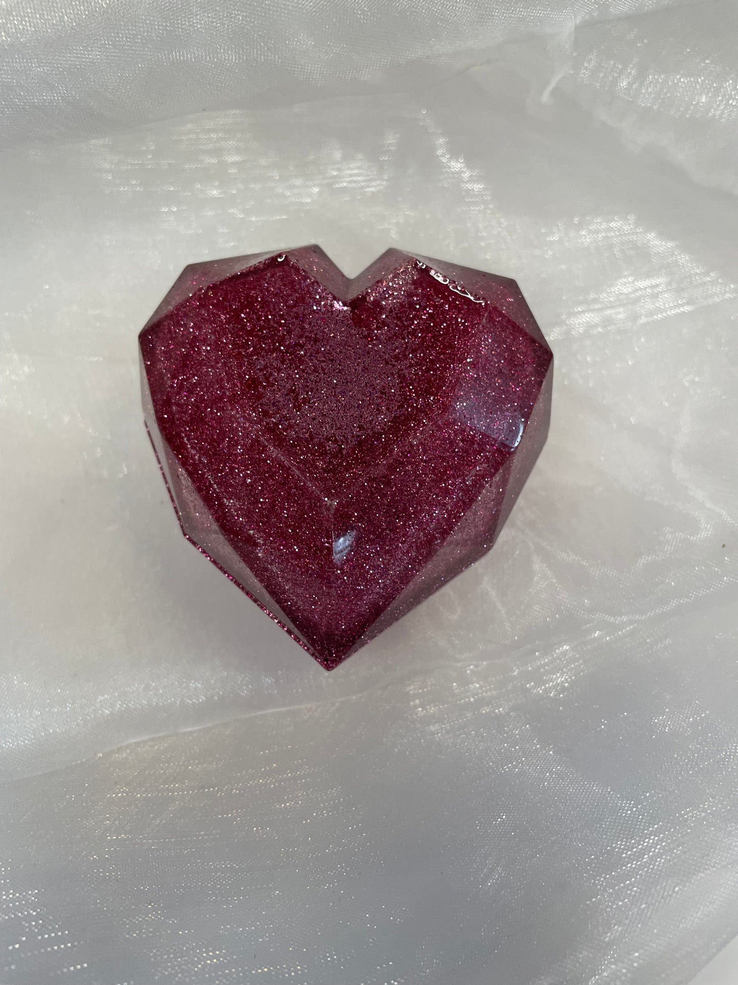 Petite boîte à bijoux en forme de cœur